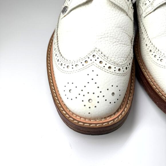 G/FORE Gallivanter Longwing Brogue Golf Shoes Mens 9 White Leather Waterproof main image 11